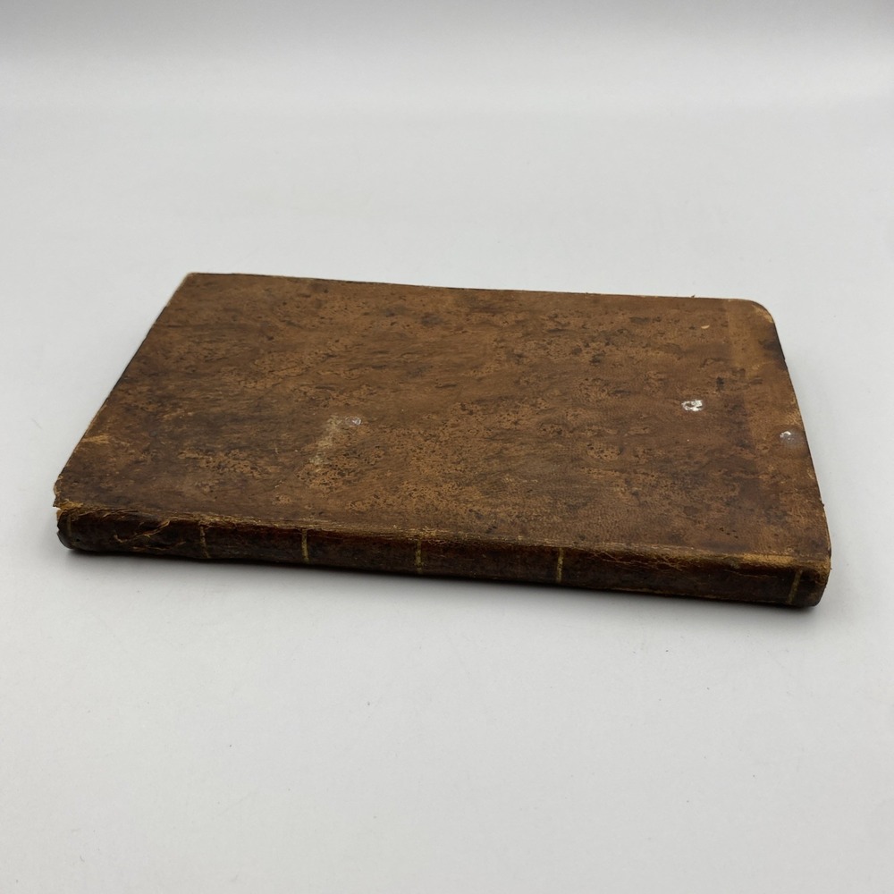 Antique 1822 The Scholar's Arithmetic Jacob Willetts Math School Book Leather - Picture 3 of 7